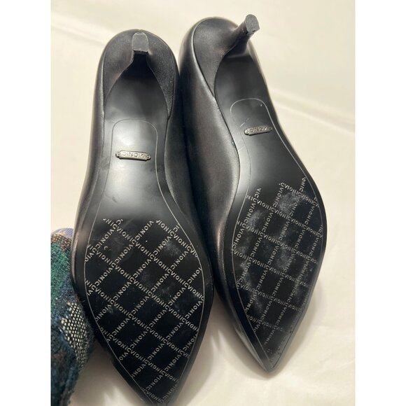 Vionic Black Leather Kitten Heel Pumps Size 10 - Picture 6 of 9
